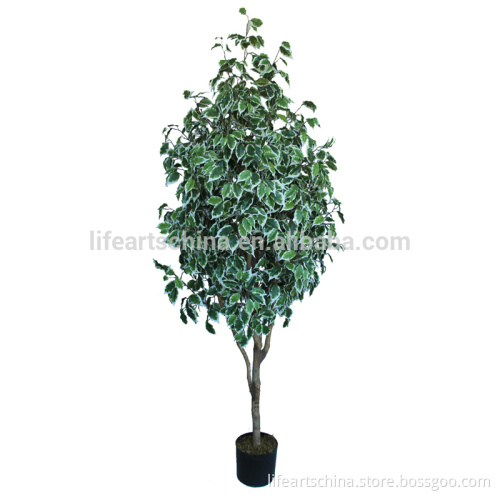 artificial ficus tree, 210cm , in varigated color, outdoor tree